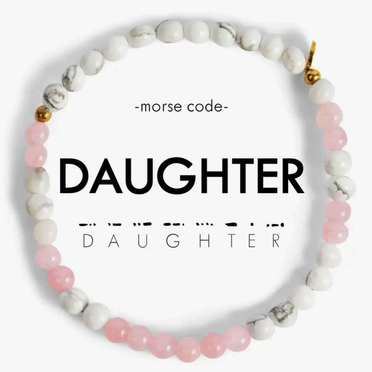 Daughter Mini Morse Code Bracelet
