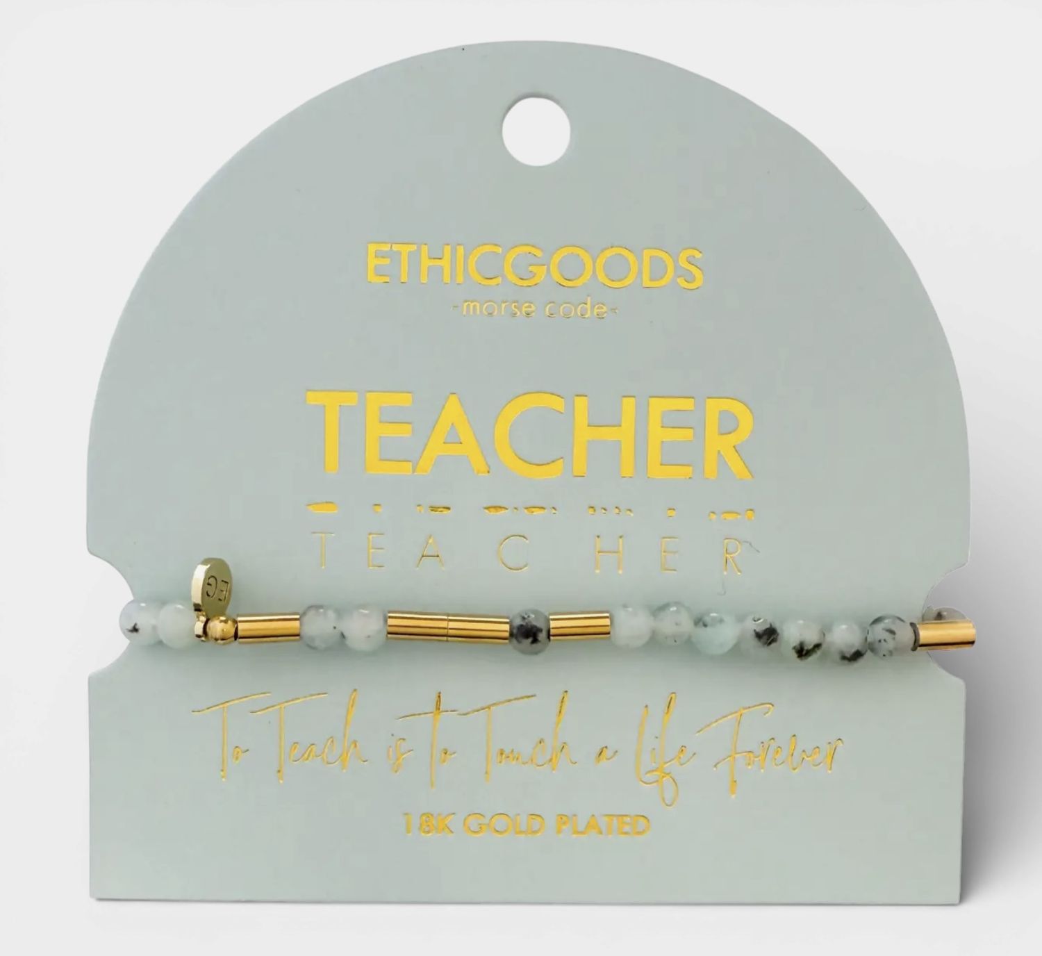 Teacher Morse Beaded Bracelet