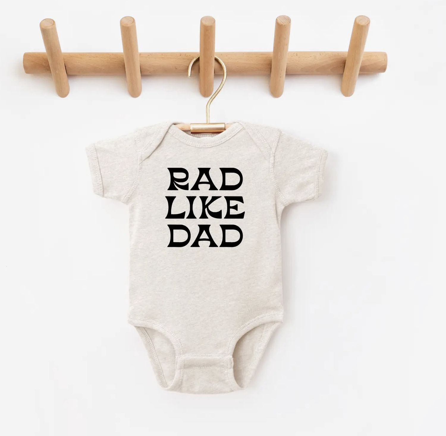 Rad Like Dad Onesie, Color: Cream, Size: 0-3M