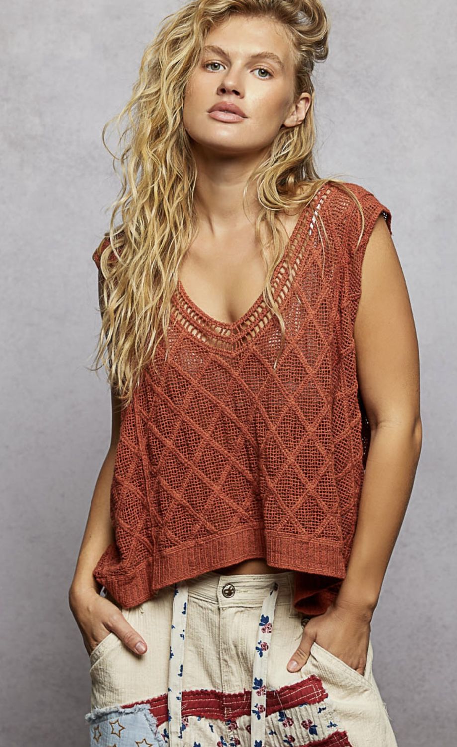 Ginger Crochet Top