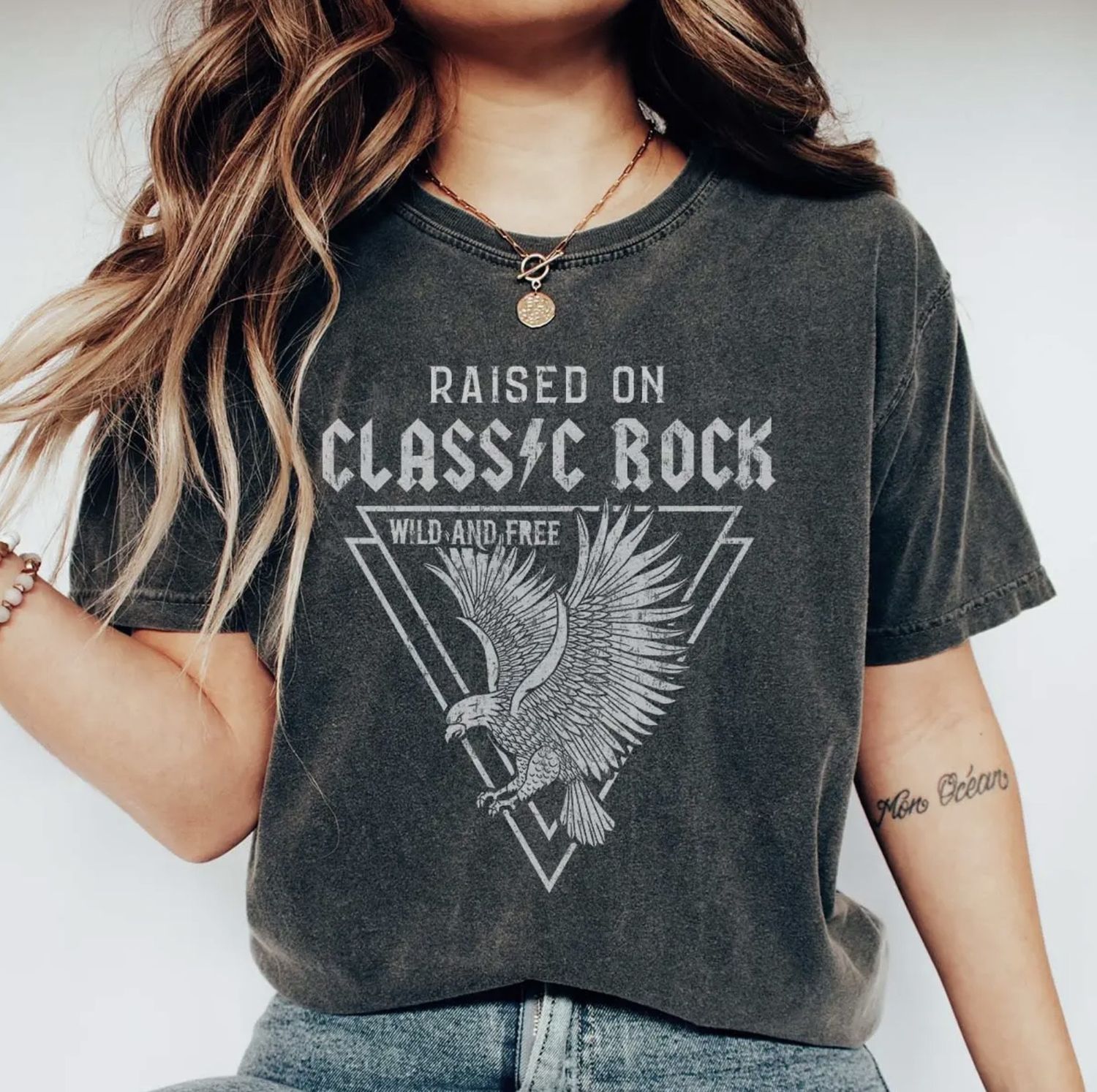 Wild &amp; Free Tee, Color: Charcoal, Size: Small