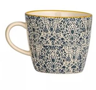Maggie Floral Mugs, Color: Navy