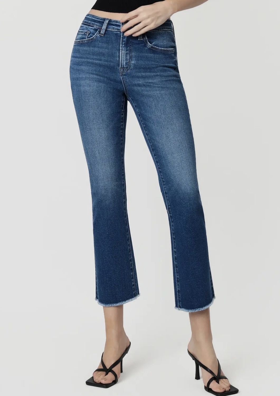 Sasha Raw Hem, Color: Dark Wash, Size: 24/0