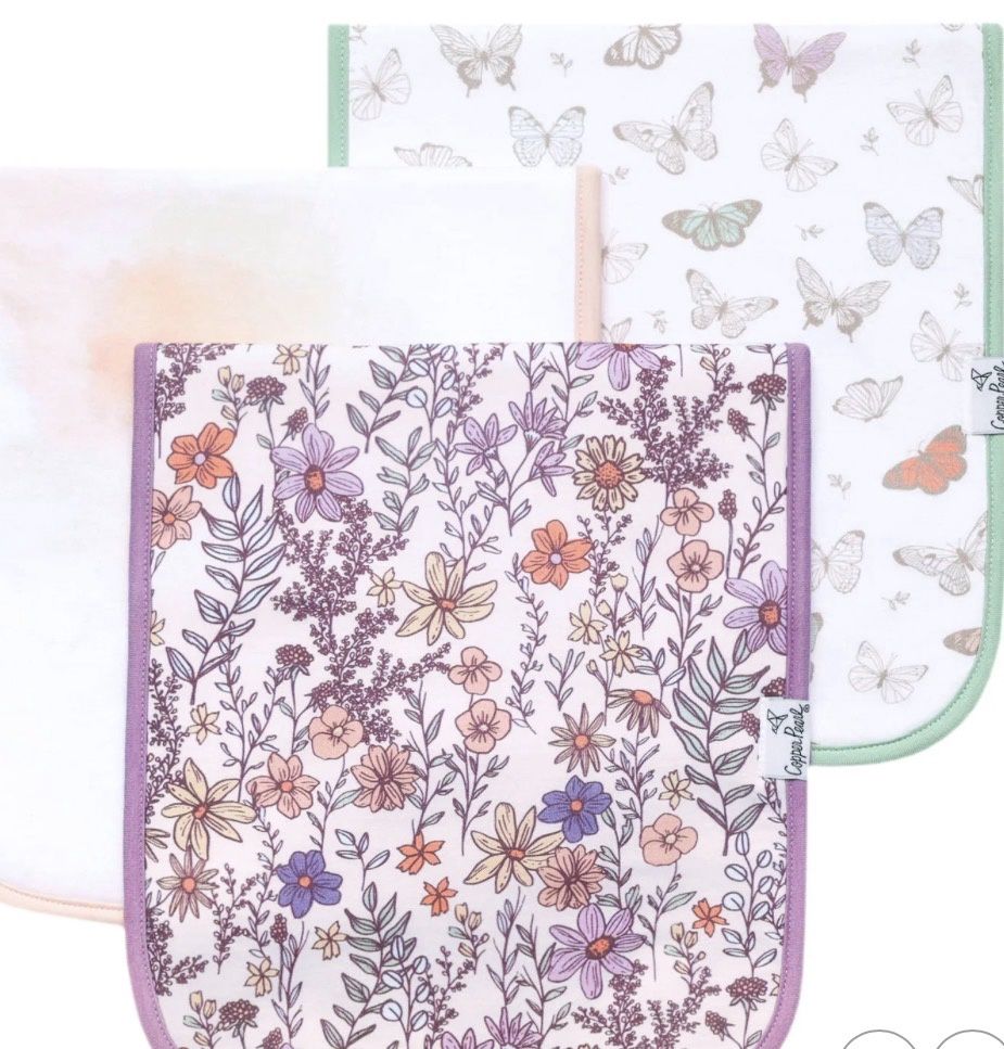 Burp Cloths - Flora