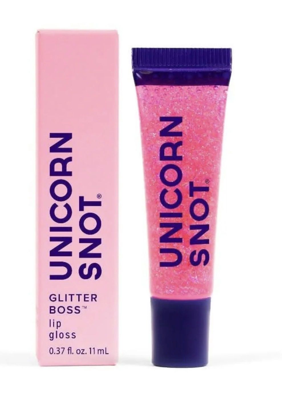 Glitter Boss Lip Gloss - Holographic Flamingo, Color: Holographic Flamingo