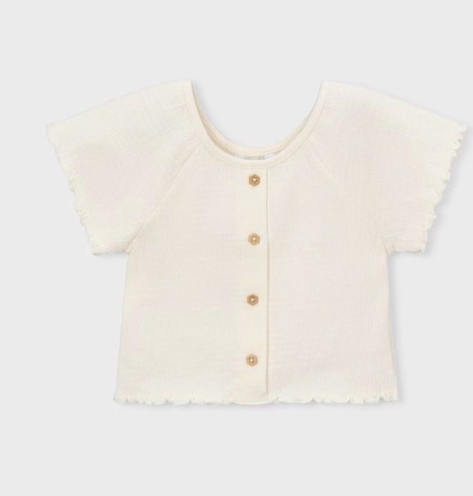 Georgia Top - Cream, Color: Cream, Size: 2T