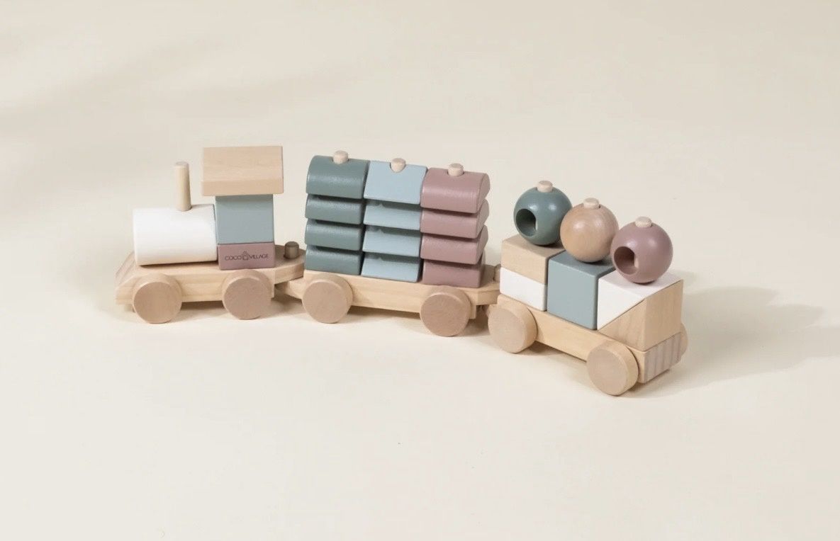 Wooden Stacking Train