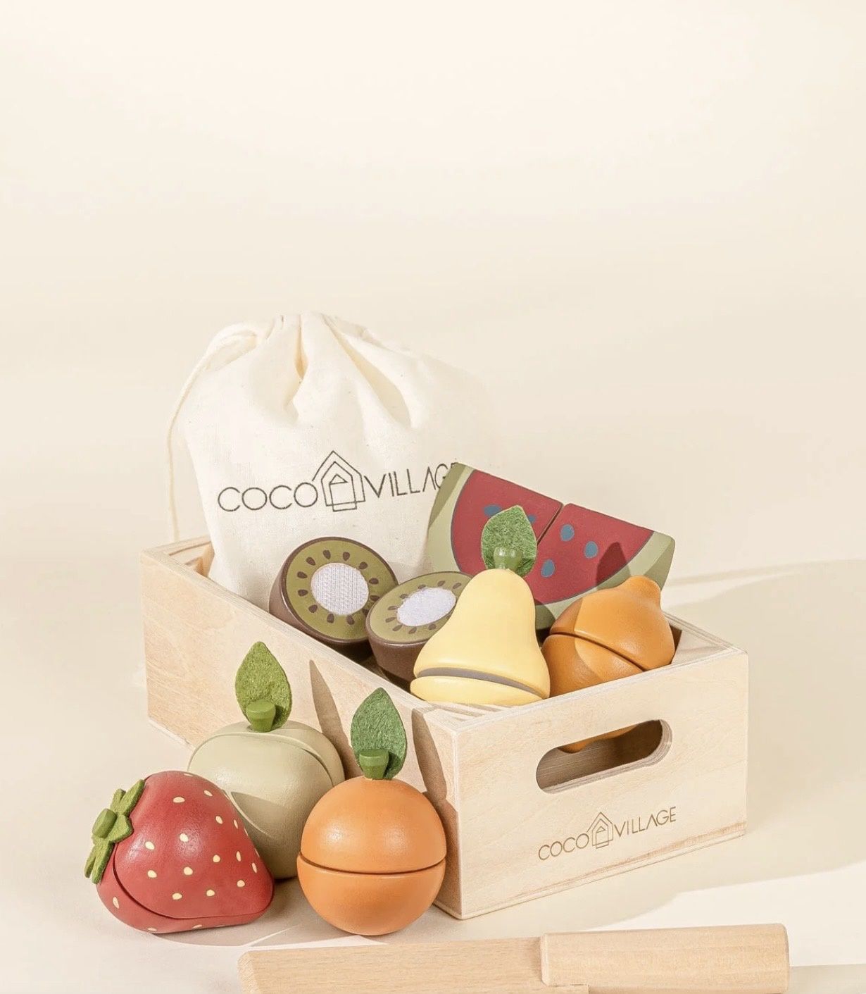 Wooden Fruits Playset