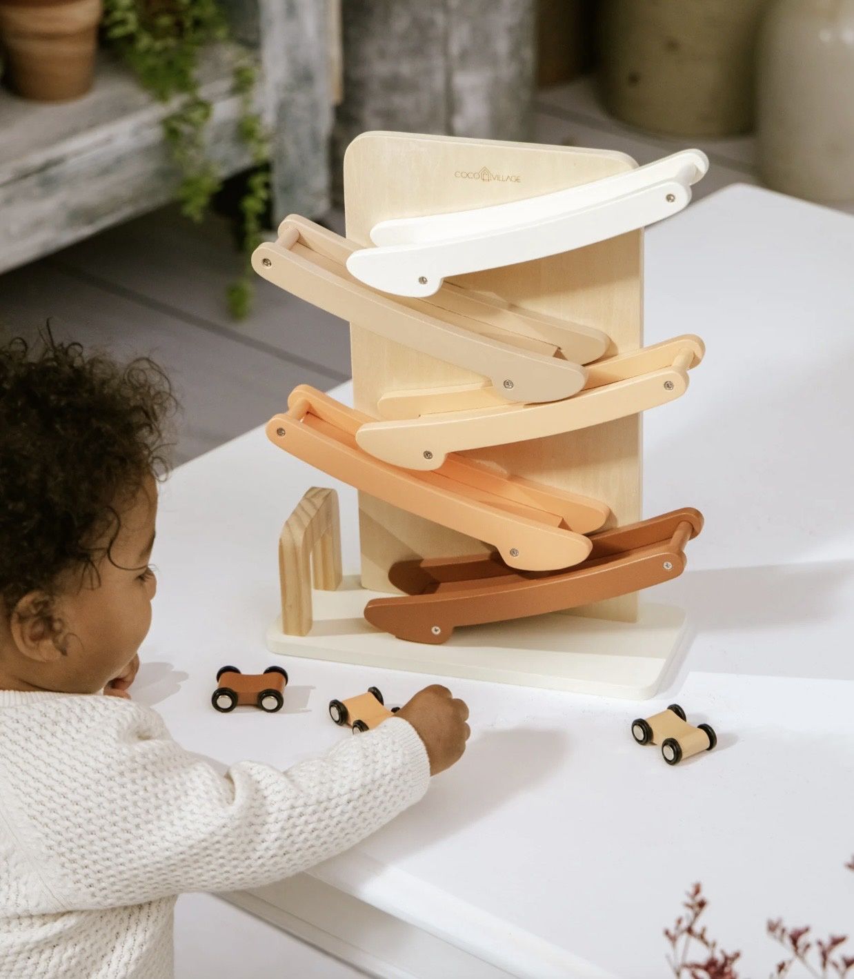 Wooden Car Glider Track