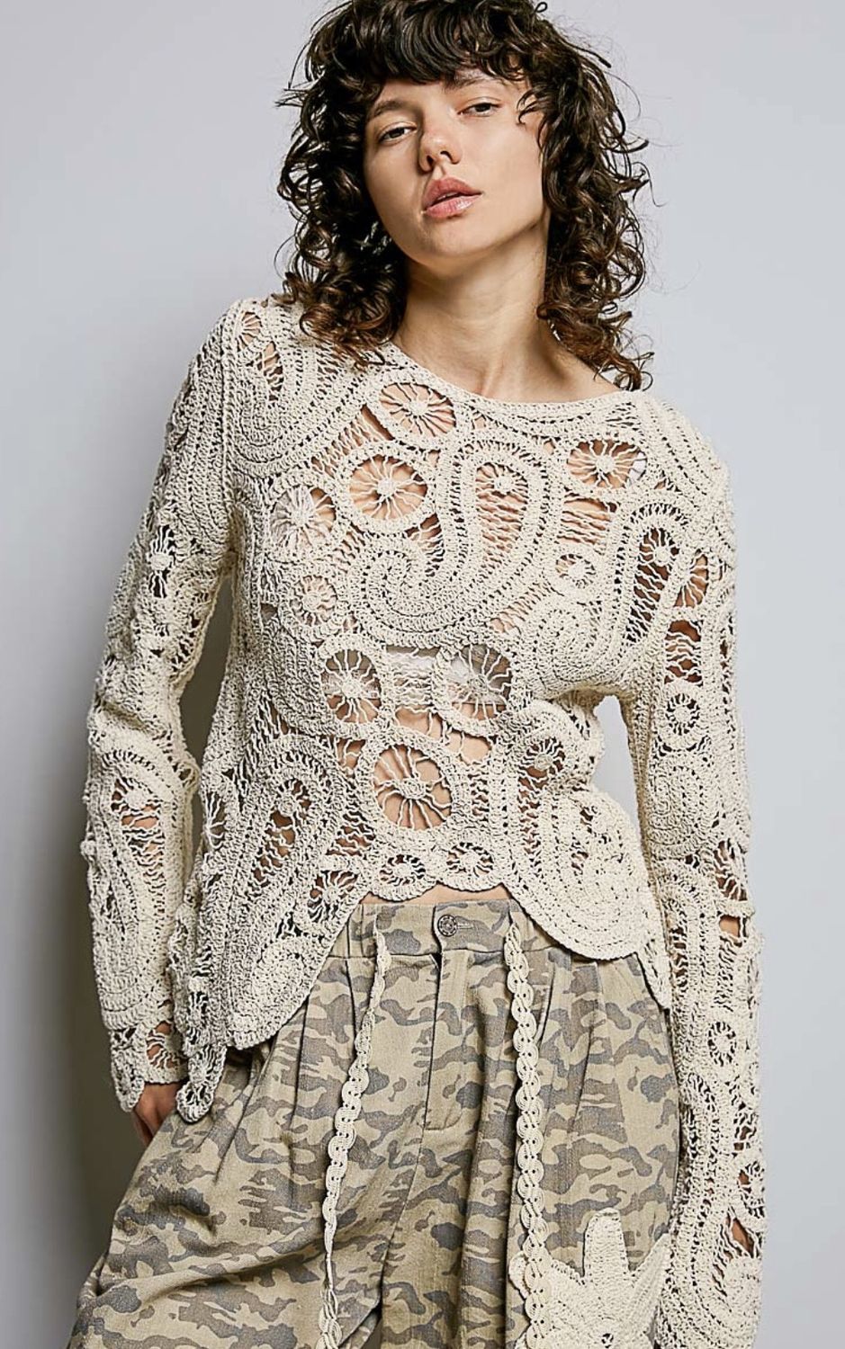 Frankie Crochet Top