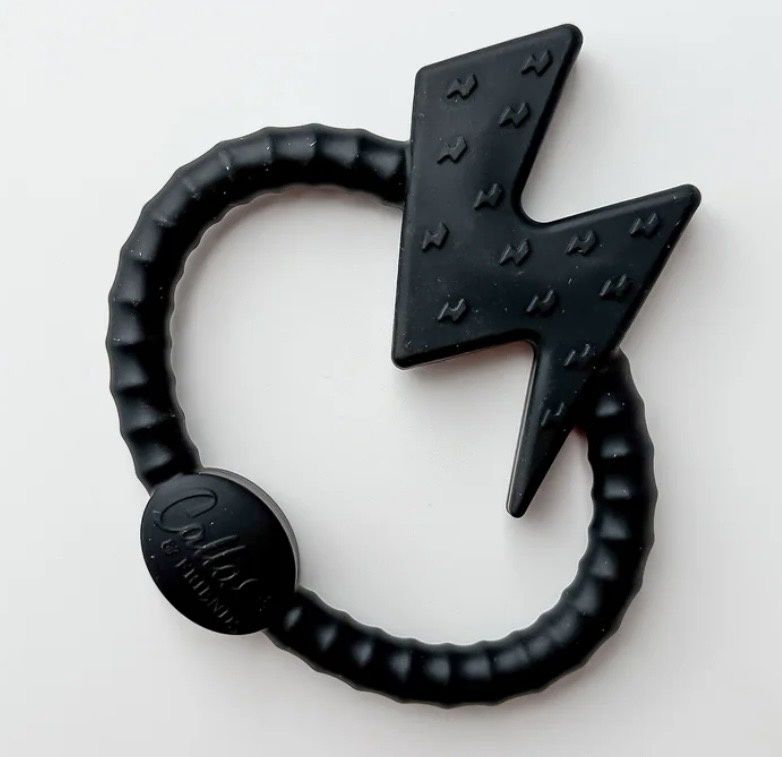 Bolt Sensory Teether - Blackout, Color: Blackout