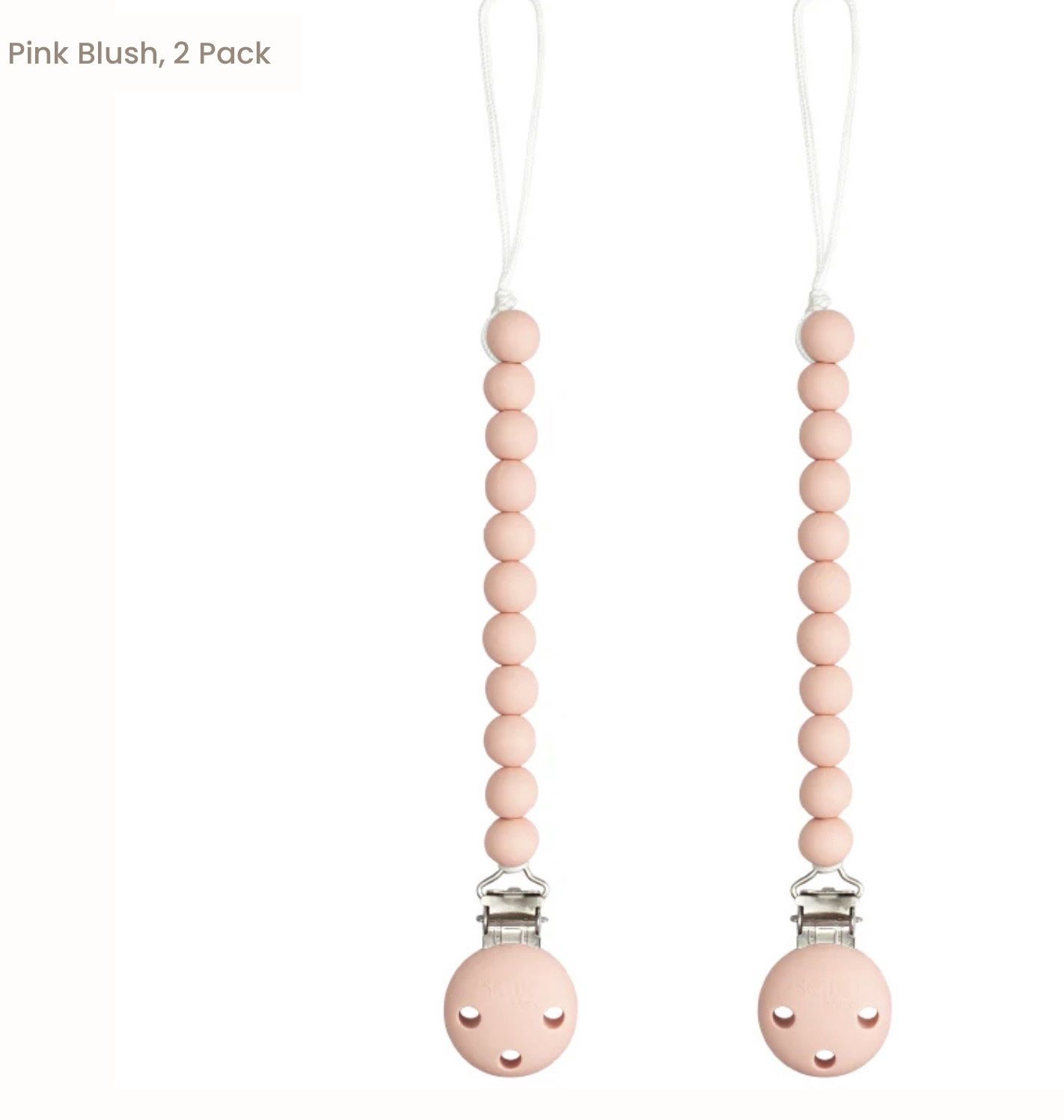 Pacifier Clips - Blush