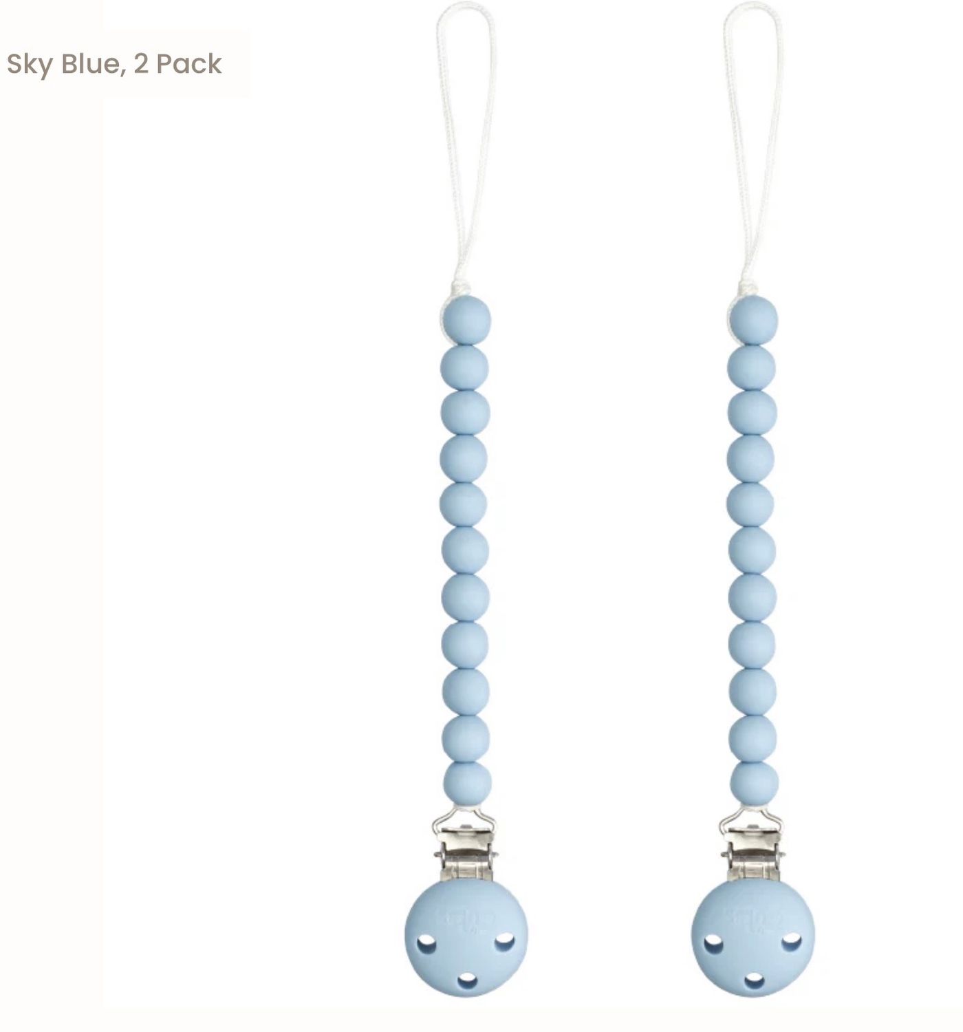Pacifier Clips - Sky Blue