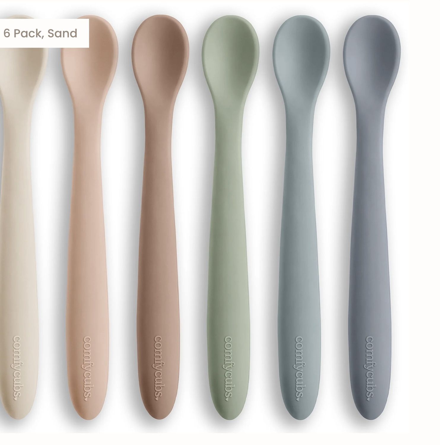 Silicone Baby Spoon - Sand