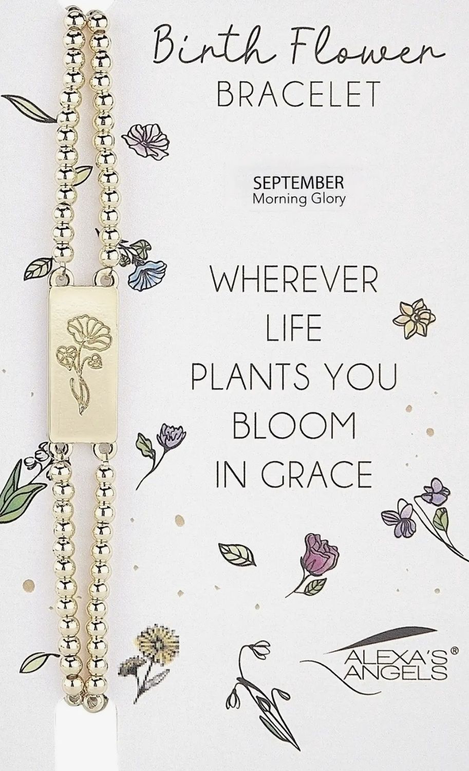 Birth Flower Bracelet - September