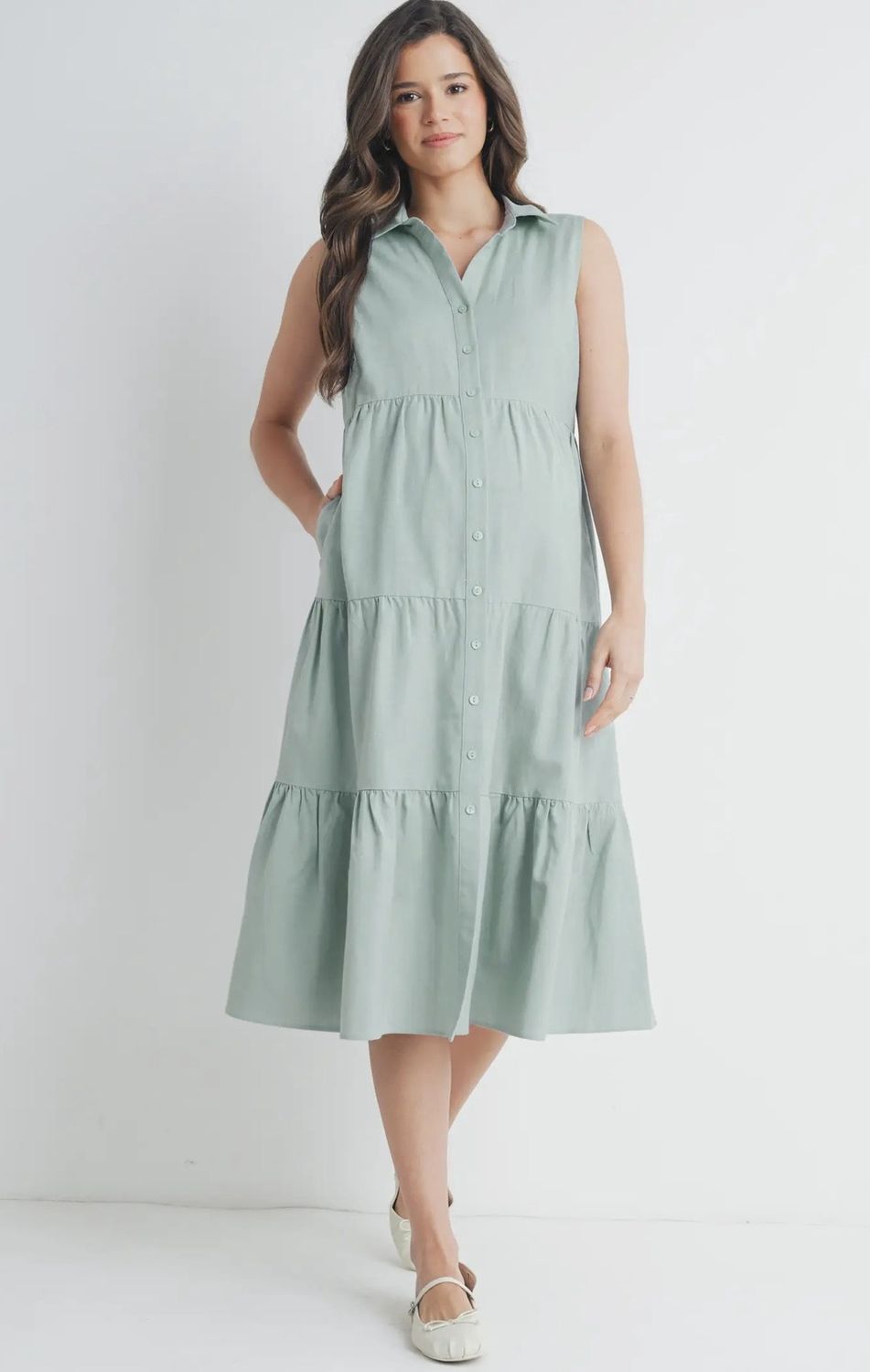 Tammy Sleeveless Shirt Dress