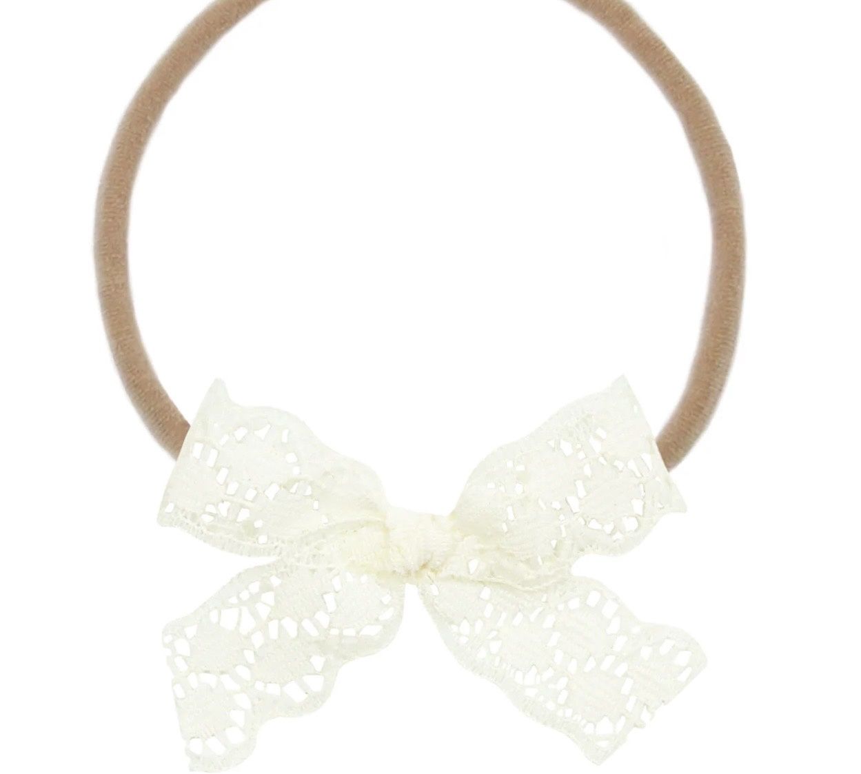 Lace Bow - Mini Ivory