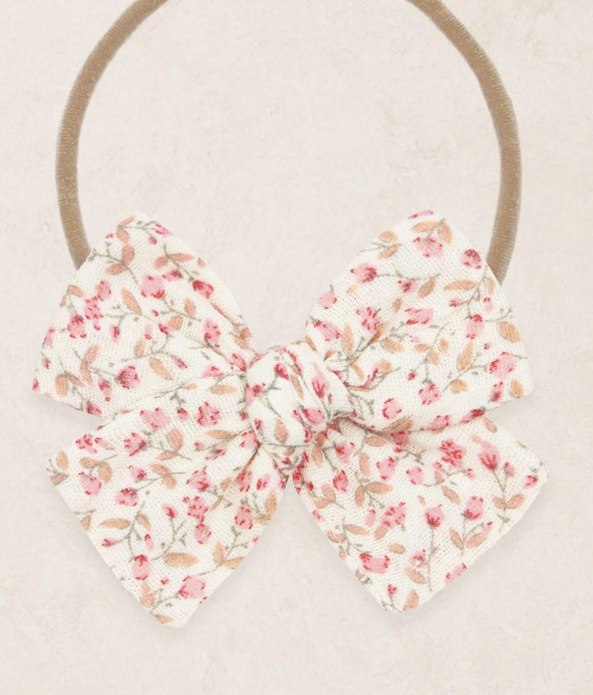 Adventure Bow Headband - Pink Posy
