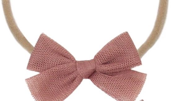 Tulle Bow - Rose