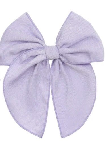Heirloom Bow Clip - Wisteria Corduroy