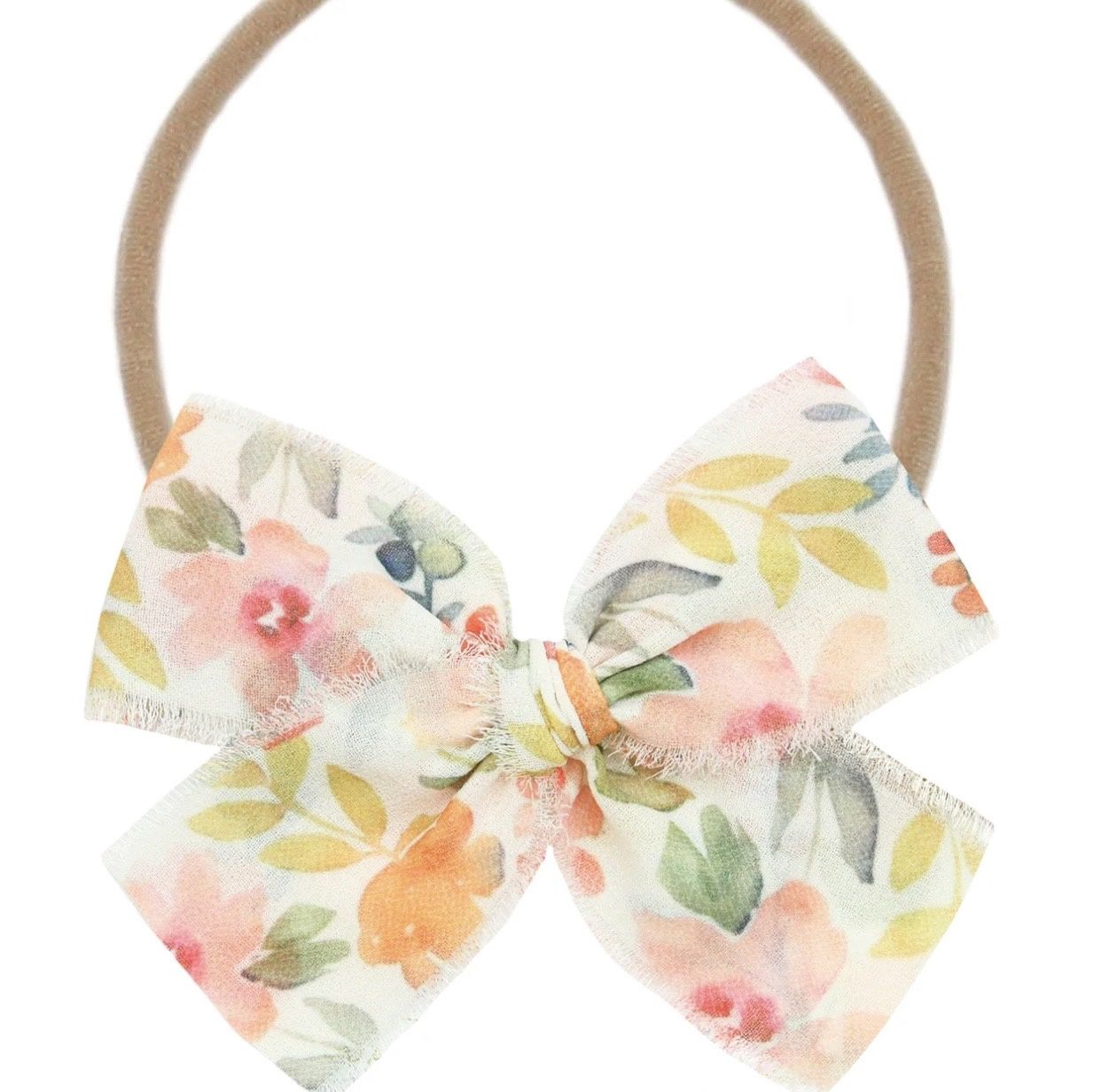 Chiffon Bow - Floral