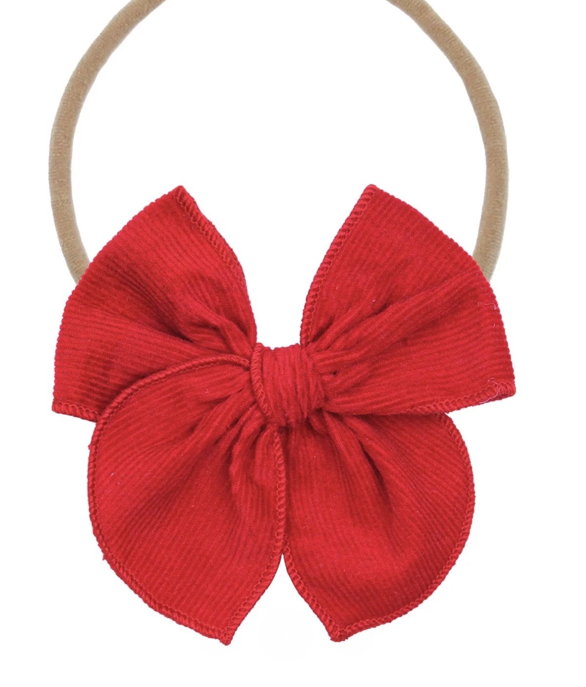 Heirloom Bow - Red Corduroy