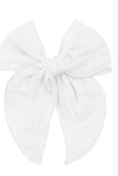 Heirloom Bow Clip - White
