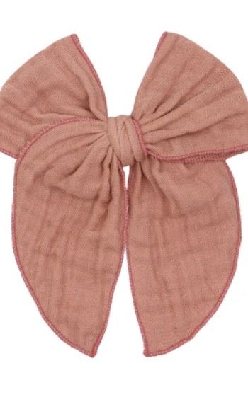 Heirloom Bow Clip - Rose