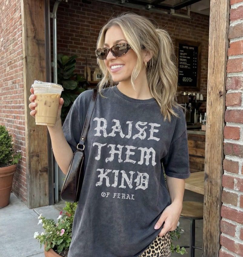 Raise Them Tee, Color: Gray, Size: Small