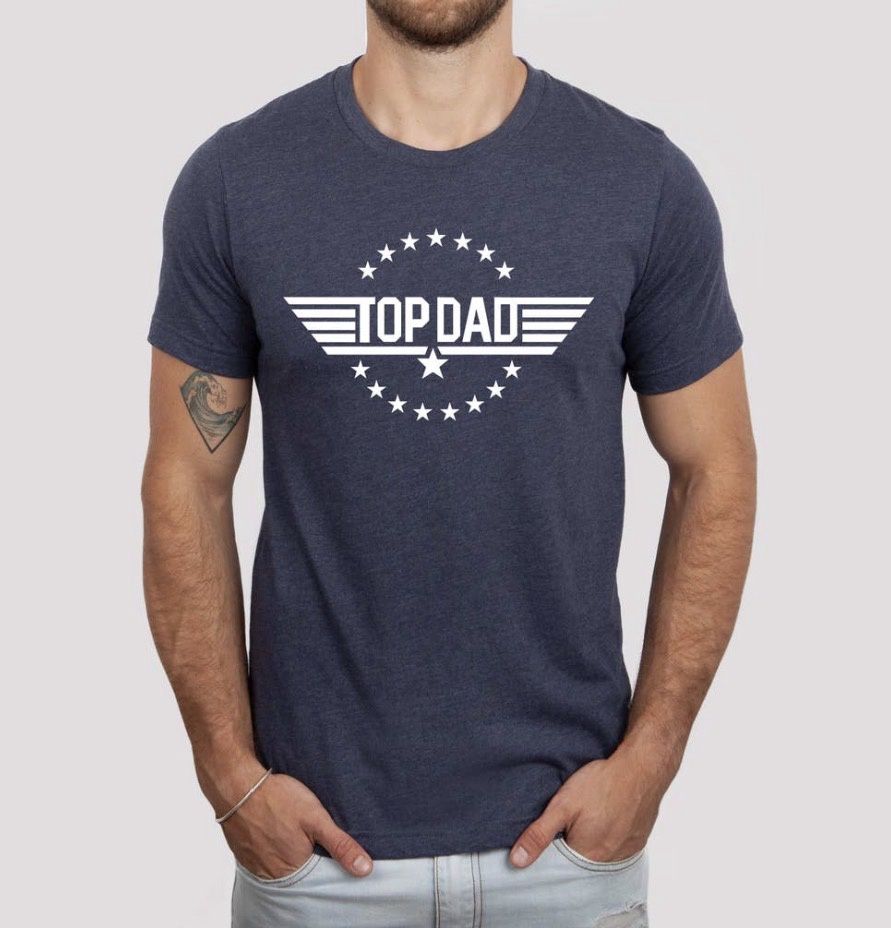 Top Dad Tee, Color: Navy, Size: Small