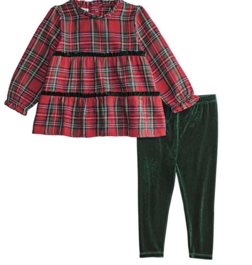 Ellie Two Piece Set, Color: Red, Size: 12-18mo