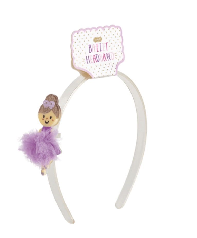 Ballet Headband - Purple, Color: Purple