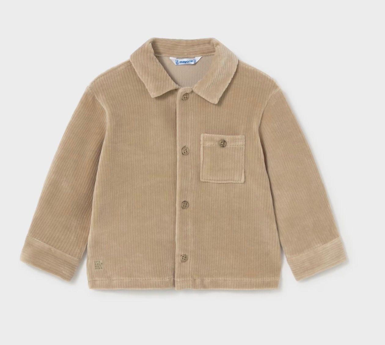 Alec Corduroy Overshirt, Color: Tan, Size: 6M