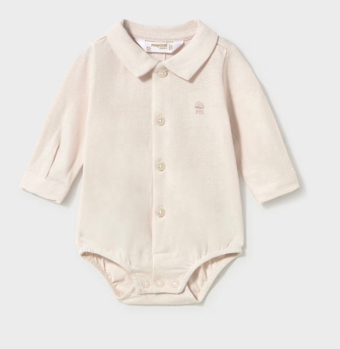 Harry Bodysuit Shirt, Color: Cream, Size: 1-2M