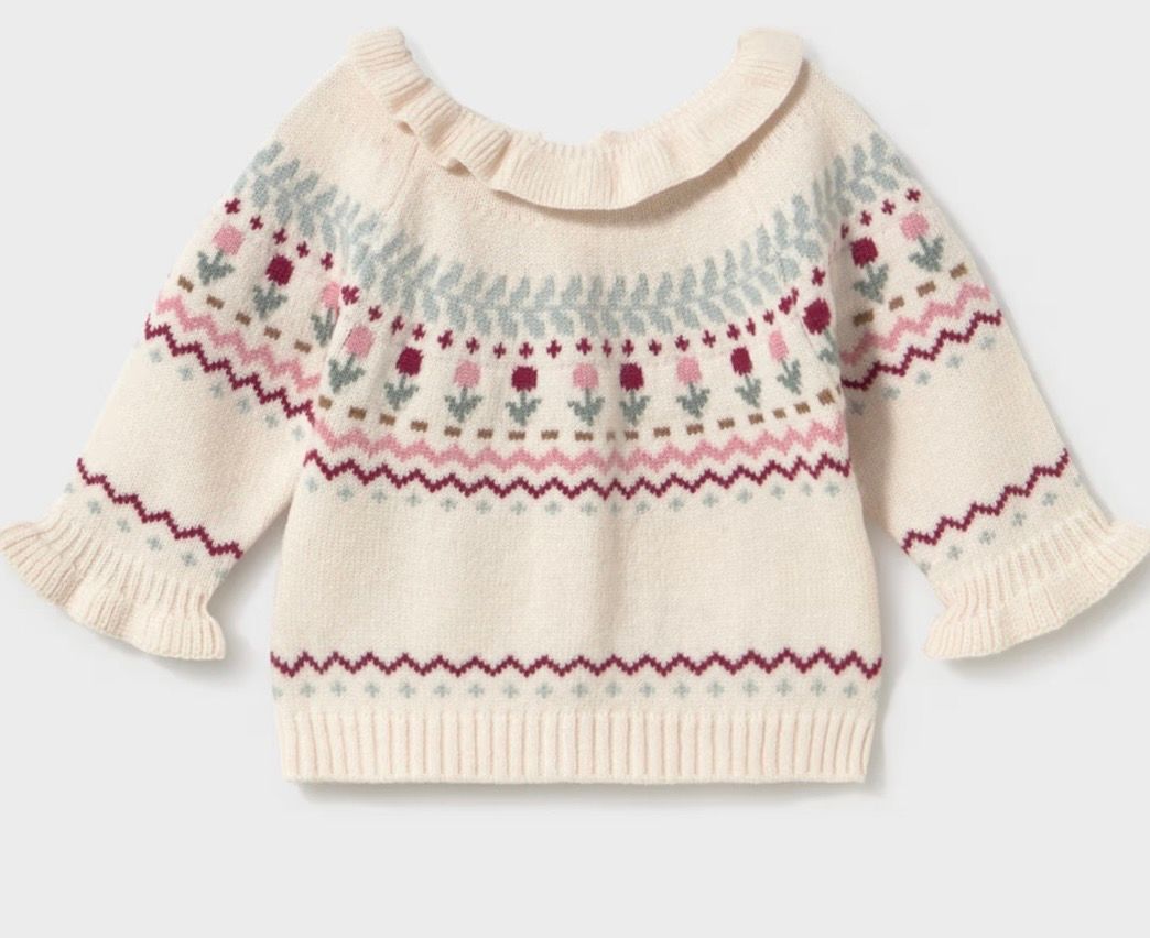 Brittney Knit Sweater, Color: Cream, Size: 4-6M