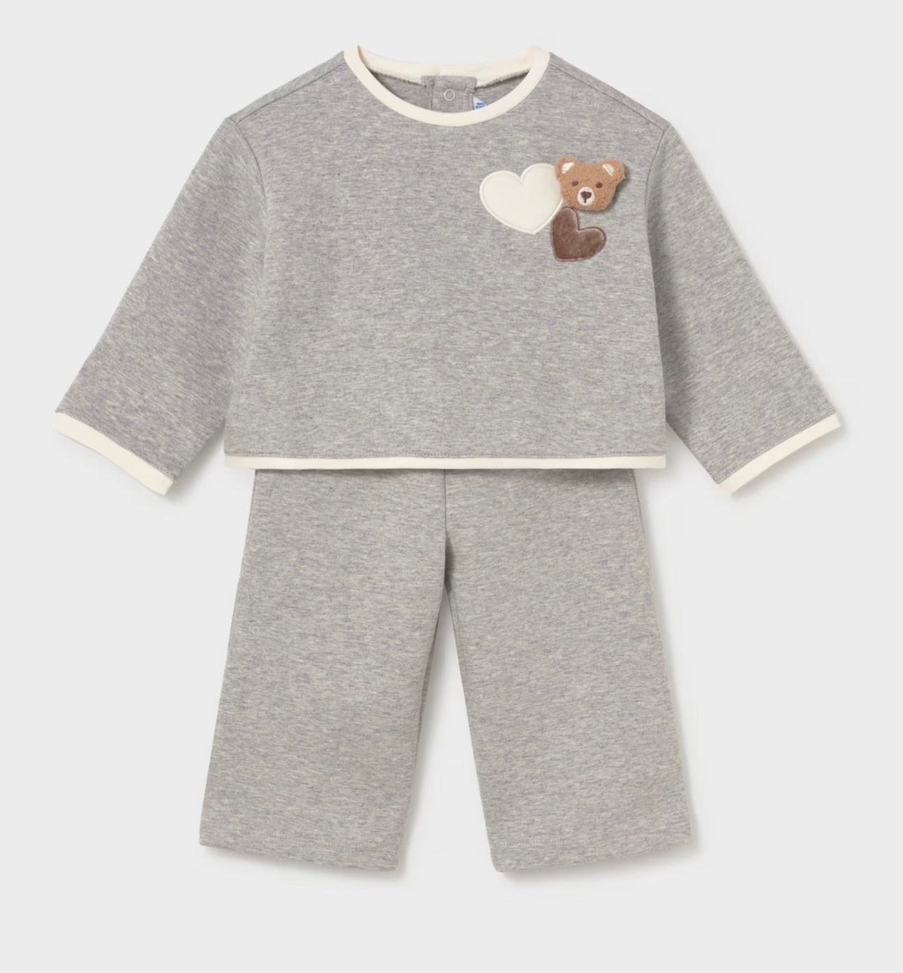 Teddy Sweater Pant Set, Color: Grey, Size: 6M