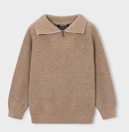 Tanis Zip Sweater, Color: Brown, Size: 2
