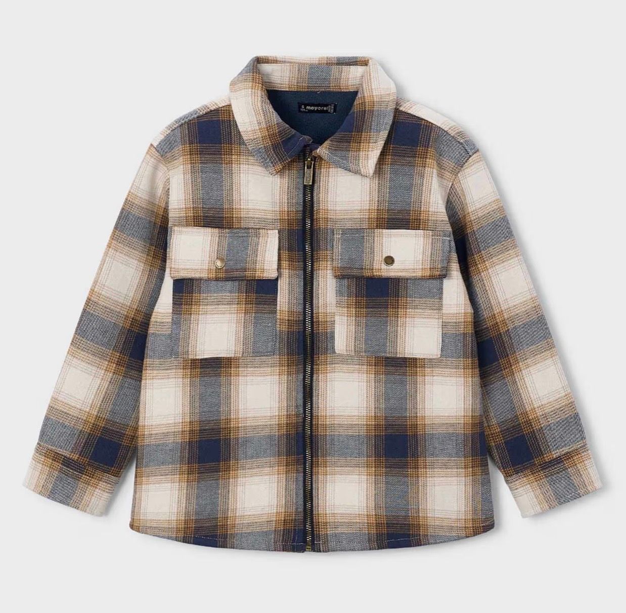 Caleb Plaid Jacket, Color: Brown, Size: 2
