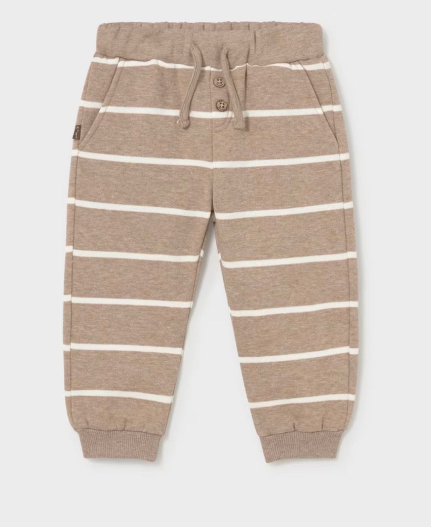 Weekend Jogger, Color: Brown Pinstriped, Size: 12m