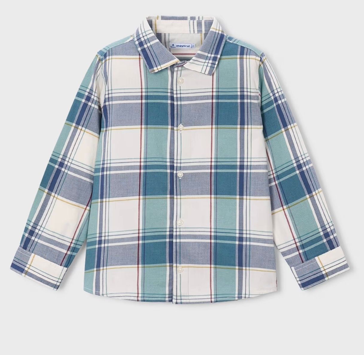 Dexter Plaid Shirt, Color: Blue, Size: 2