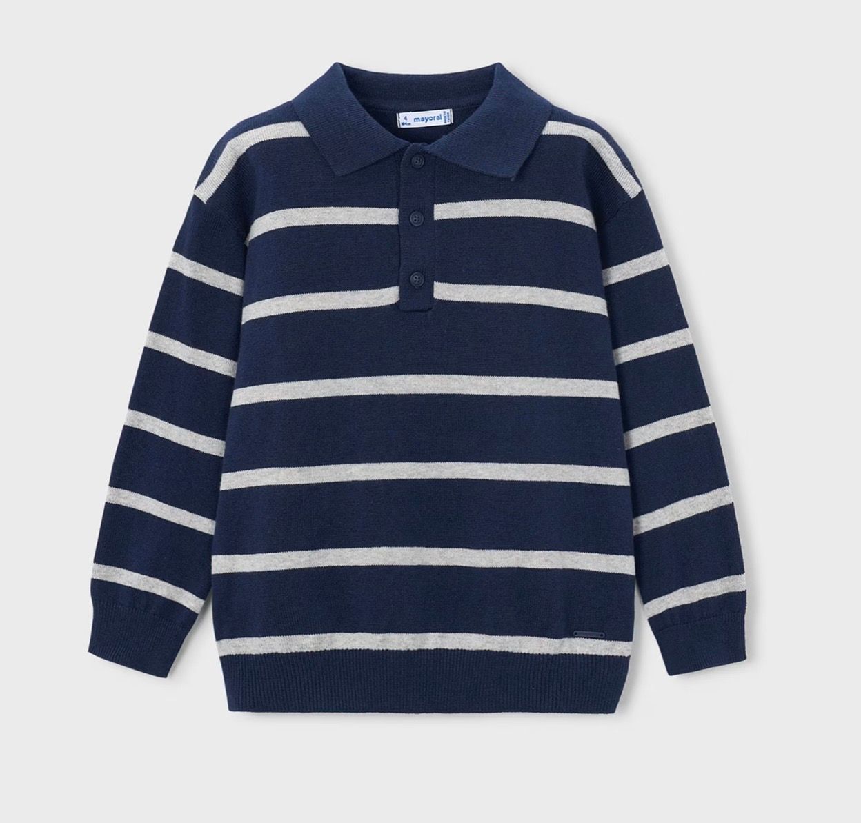 Justin Knit Polo, Color: Blue, Size: 3