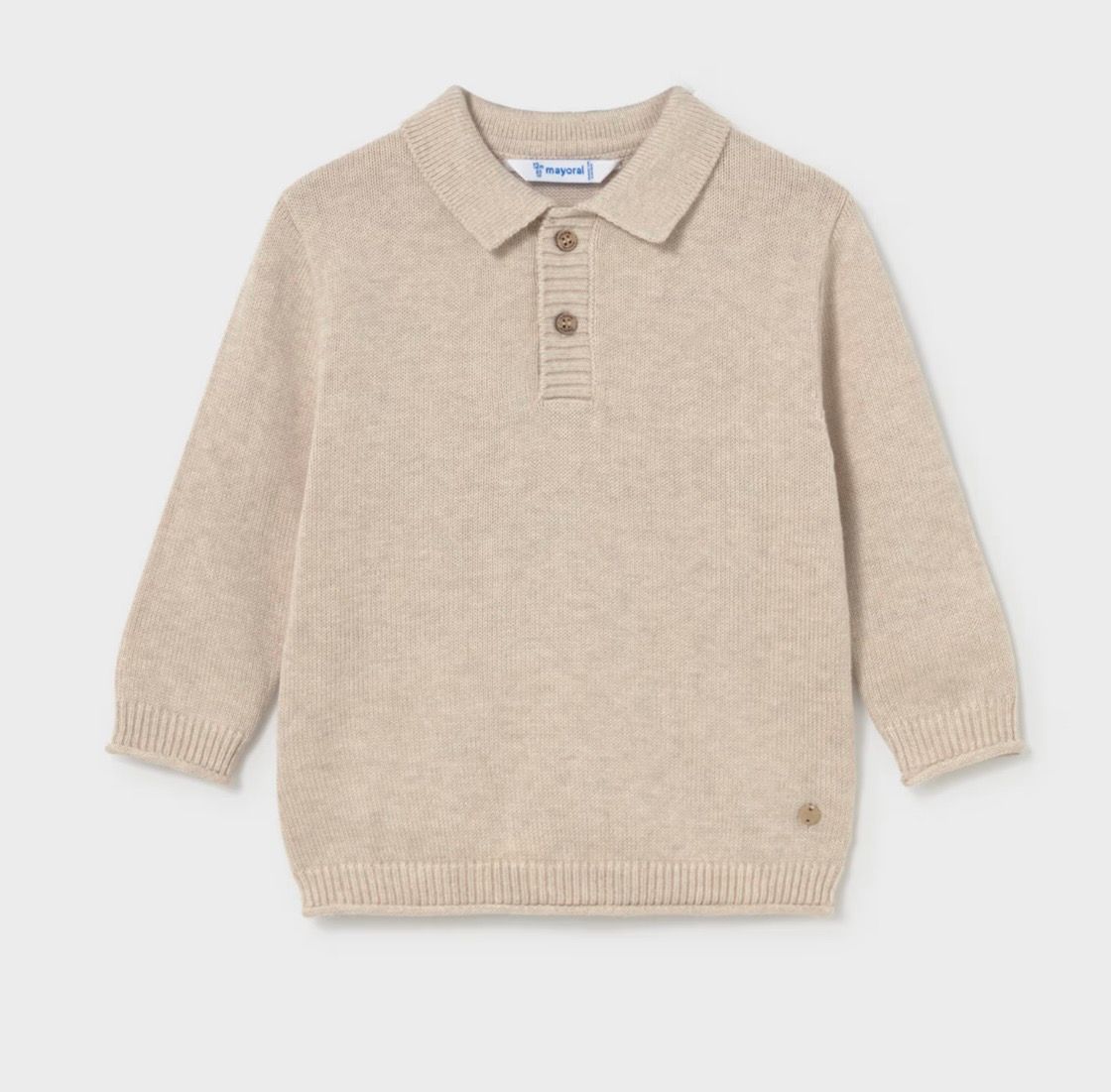 Ryan Polo Sweater, Color: Taupe, Size: 12M