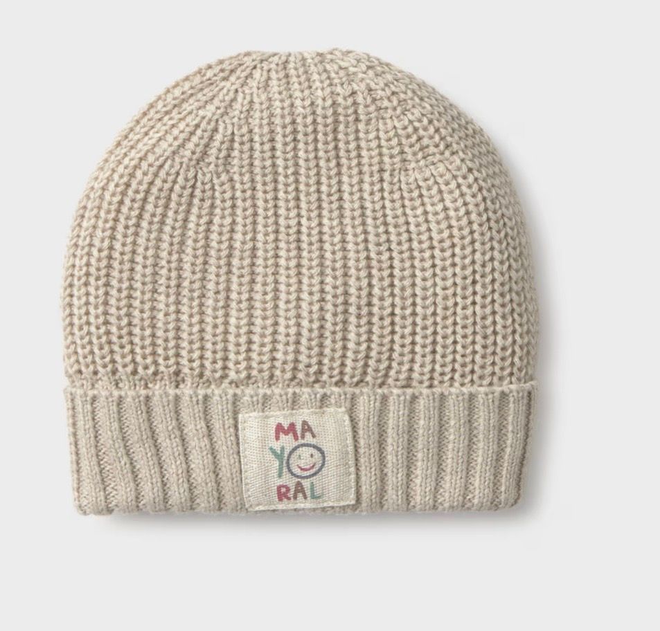 Timmy Knit Hat, Color: Latte, Size: 3M