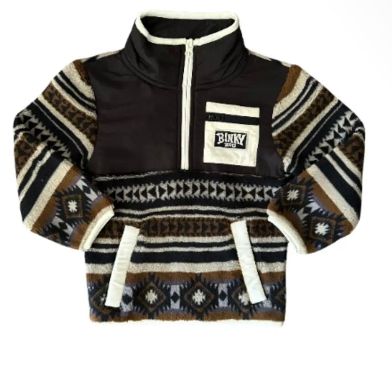 Chowder Fleece, Color: Black/White, Size: 2T