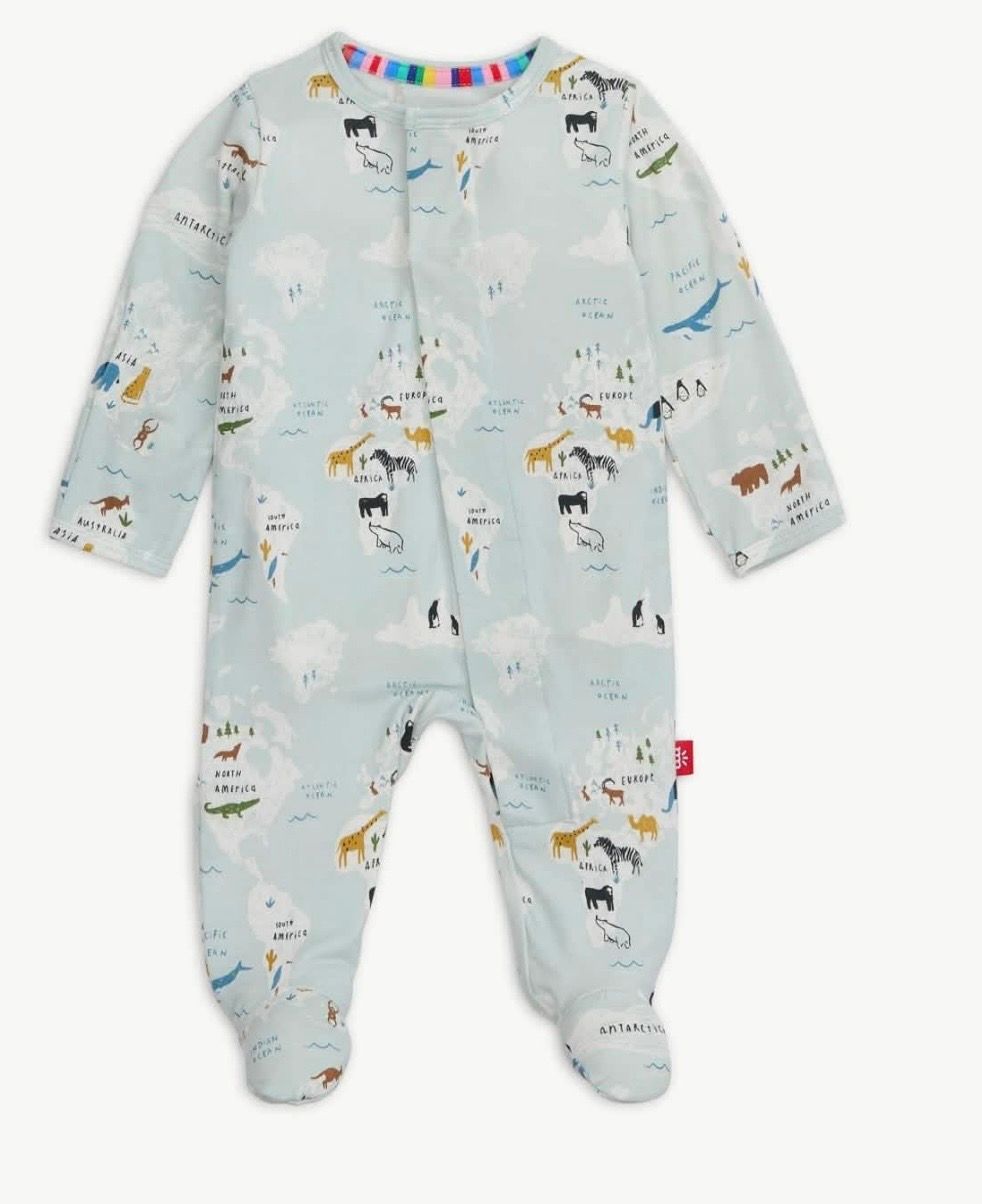 Sea the World Footie, Color: Sea the World, Size: 0-3M
