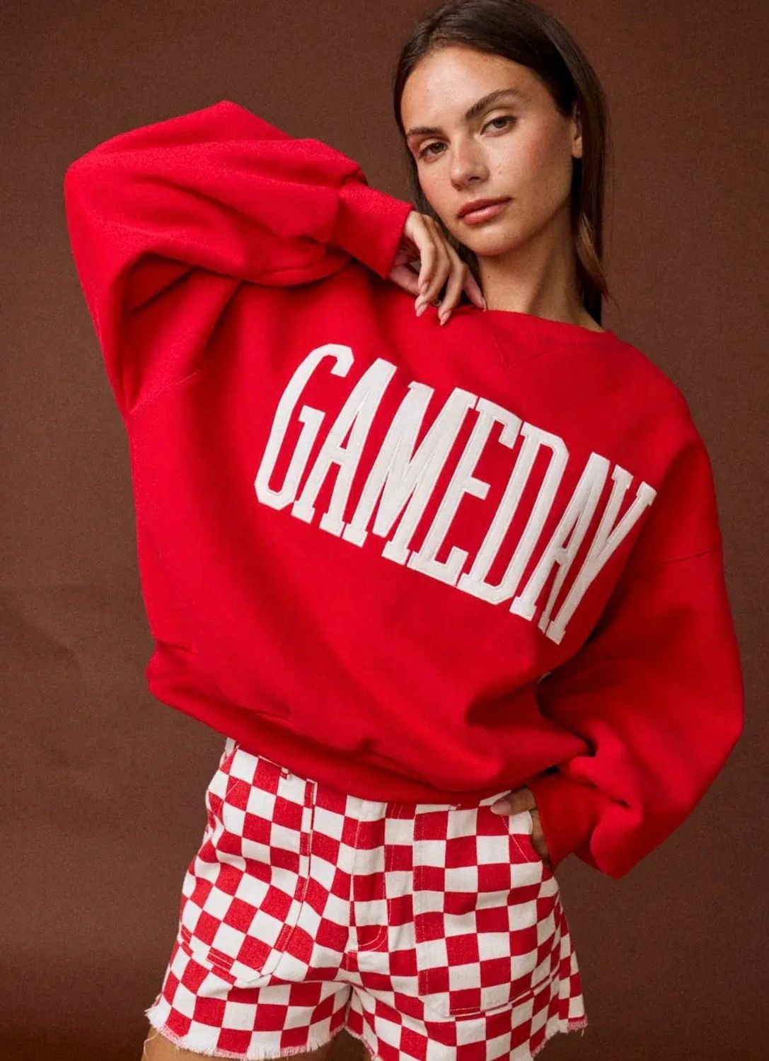 Gameday Sweatshirt - Red, Color: Red, Size: Small