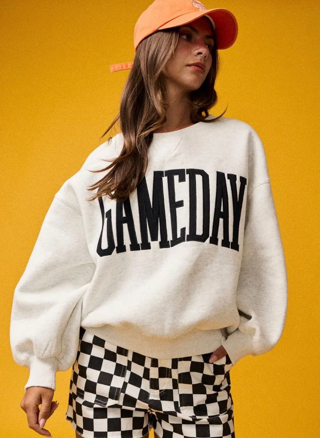 Gameday Sweatshirt - White Melange, Color: White Melange, Size: Small