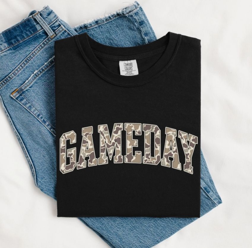GAMEDAY Camo Crew, Size: Small