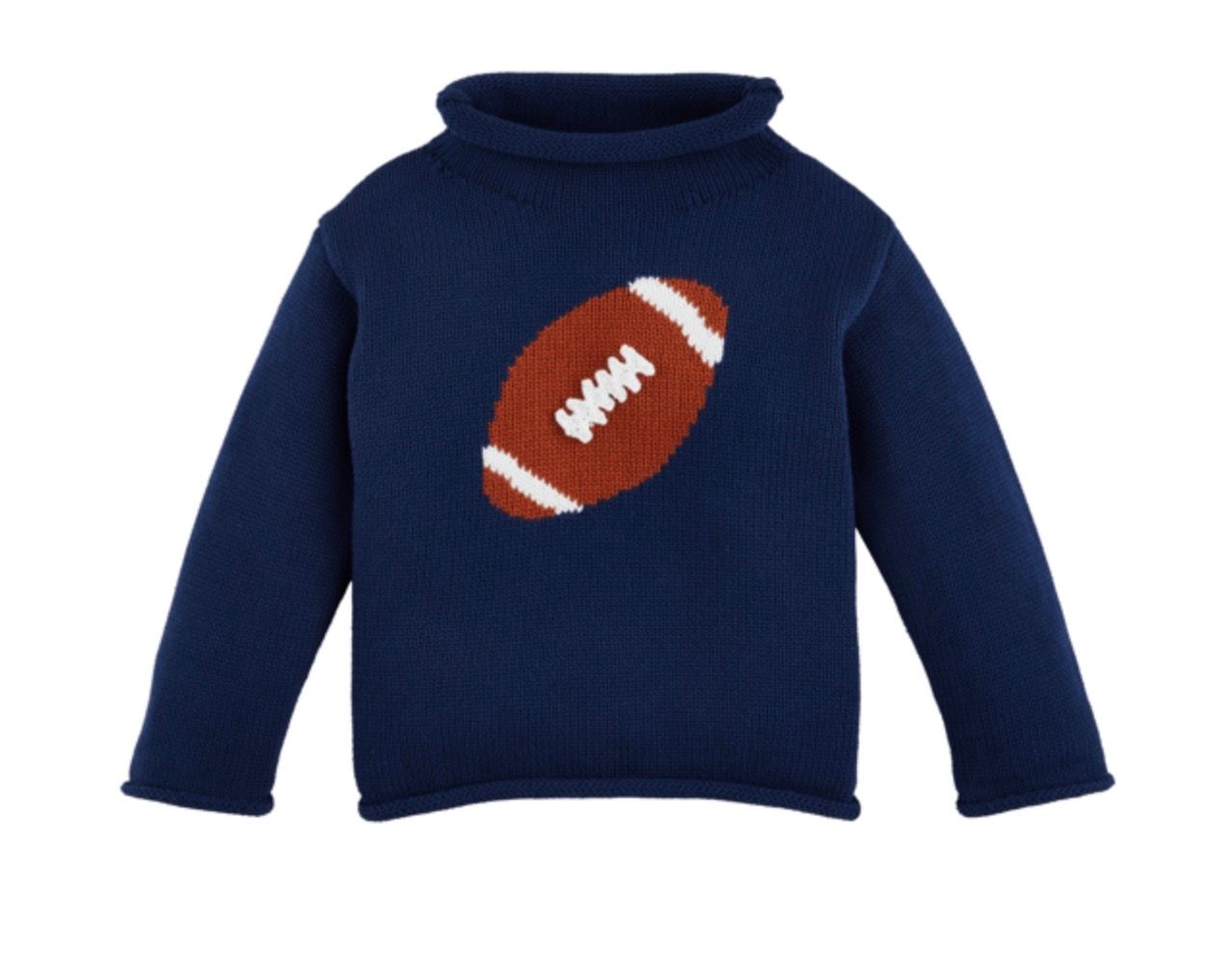 Football Sweater, Color: Navy Blue, Size: XS