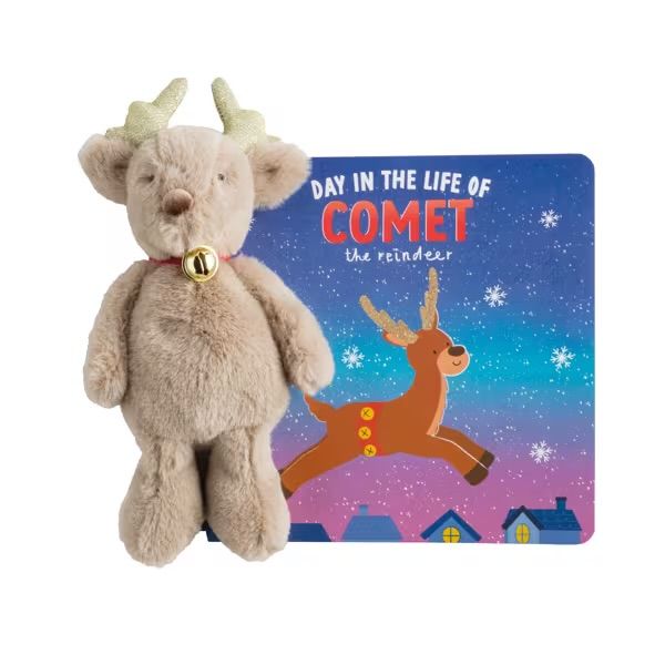 Holiday Book with Plush, Theme: Reindeer